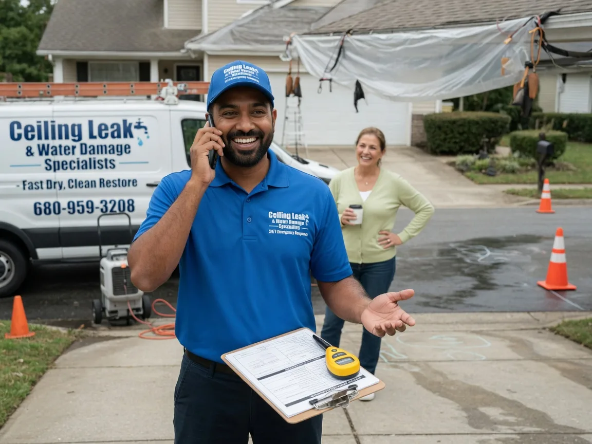 Ceiling Leak Cleanup Walton, IN FAQs